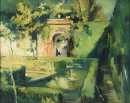 JOAN SERRA MELGOSA (Lérida, 1899-Barcelona, 1970) Jardin de Granada