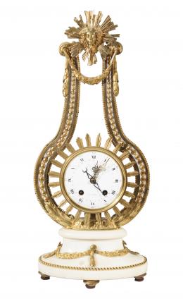 RELOJ DE LIRA FRANCÉS, S. XIX