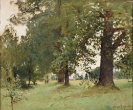 MAURICE LELIEVRE (1848-1897) Pintor francés BOSQUE