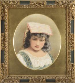ALICE RENSHAW (activa c.1880) Retrato de niña