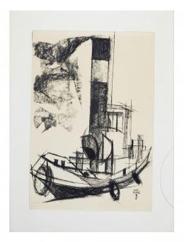 JORDI ALUMÁ (1924) Pintor barcelonés BARCO, 1961