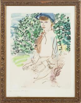 RAOUL DUFY (Le Havre, 1877- cerca de Forcalquier, 1953) Retrato de Mme. Kepler.