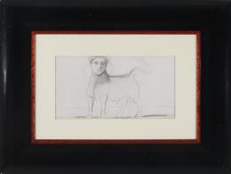 PABLO PICASSO (1881-1973) TORO CON ROSTRO HUMANO Impresión facsímil de 23.5 x 44 cm. 23,5 x44 cm.