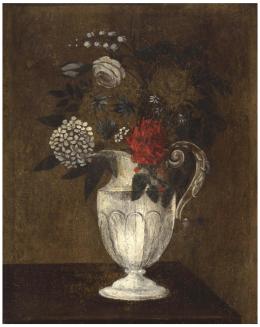 ESCUELA ESPAÑOLA, S.XVIII Bodegón de flores