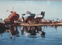 EUSTAQUIO FLORS "TASIO" (Castellón, 1928 - 2004) Astillero