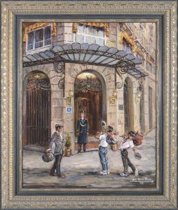 LOPE TABLADA MARTÍN (Segovia, 1948) Cuadrilla en la puerta del Wellington