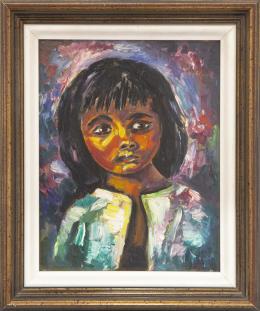 Retrato de niña de medio cuerpo