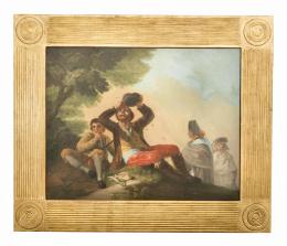 EL BEBEDOR, COPIA DEL ORIGINAL DE FRANCISCO DE GOYA Y LUCIENTES (1746 - 1828). Pintor zaragozano
