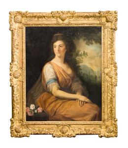 ANNA ESCHER VON MURALT, COPIA DEL ORIGINAL DE ANGELICA KAUFFMANN (1741 – 1807). Pintor suizo
