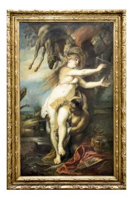 FRAGMENTO DE "DIANA Y CALISTO", COPIA DEL ORIGINAL DE PETER PAUL RUBENS