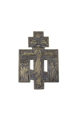 CRUZ BIZANTINA DE BRONCE, S.XIX