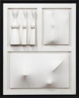 ANDRÉS JOSÉ CILLERO DOLZ (1934 - 1993) Pintor valenciano FORMAS PRESENTIDAS, 1980