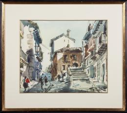 RICARDO SACRISTÁN ARRIETA (1921 - 1980) Pintor vitoriano CALLE