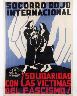 JOSÉ MARIA SANCHA PADROS ( San Lorenzo del Escorial, 1908 - Madrid, 1994) Socorro Rojo Internacional ¡Solidaridad con las victimas del fascismo!