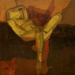 JAVIER CHILLON (1977) Pintor madrileño FIGURA SENTADA