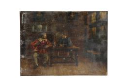 JOHANNES LODEWIJK MOERMAN (1850 -1896). Pintor holandés LA CONVERSACIÓN, 1896