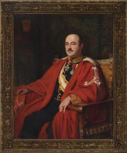 JOSÉ MORENO CARBONERO (Madrid 1860 - Madrid 1942) RETRATO DE CABALLERO, 1927