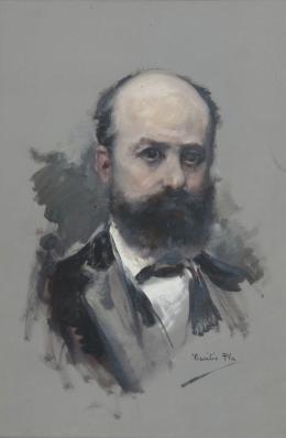 CECILIO PLA Y GALLARDO (1860 - 1934). Pintor valenciano RETRATO DE DON JOSÉ ESPAÑA