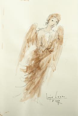 GINÉS LIEBANA (1921) pintor jienense ÁNGEL, 2019