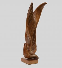 NELSON MORALES (República Dominicana, XX) CAOBA 91 Madera tallada 70 cm.