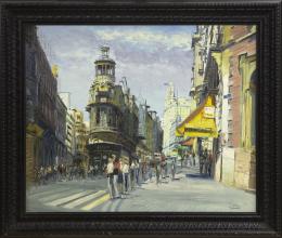 SANTIAGO DÍAZ SANTOS (1940) Pintor madrileño GRAN VÍA, MADRID