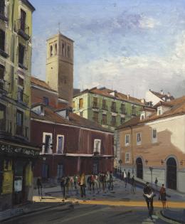 SANTIAGO DÍAZ SANTOS (1940) Pintor madrileño
CALLE SEGOVIA, MADRID