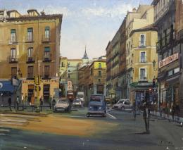 SANTIAGO DÍAZ SANTOS (1940) Pintor madrileño
CALLE DE TOLEDO, MADRID