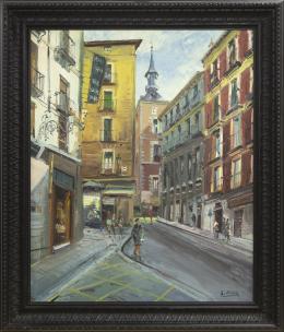 SANTIAGO DÍAZ SANTOS (1940) Pintor madrileño
CALLE IMPERIAL, MADRID