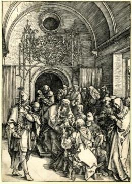 ALBERTO DURERO (1471 - 1528) Pintor alemán TRES ESCENAS DE LA VIDA DE LA VIRGEN,GRABADOS, FF. S.XIX