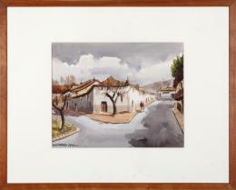TOMÁS CHICHARRO (1942) Pintor barcelonés
CALLE DE PUEBLO, 1975