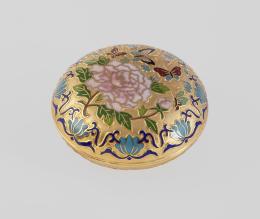CAJA JOYERO EN ESMALTE CLOISONÉ Y BAÑO DE ORO FINO