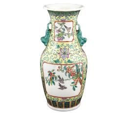 PEQUEÑO JARRÓN FAMILIA ROSA. PERIODO DE REINADO DE TONGZHI, DINASTÍA QING, CHINA, FFS. S. XIX