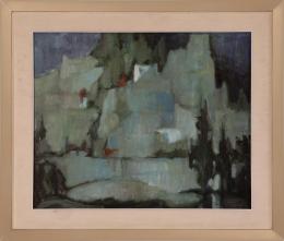 ENRIQUE BORIS ( 1925) LASIDANE Óleo sobre lienzo de 60 x 73cm.