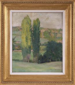 JEAN ARNAVIELLE (1881 - 1961) Pintor parisino Pintor parisino PAISAJE Óleo sobre lienzo de 55 x 46cm.
