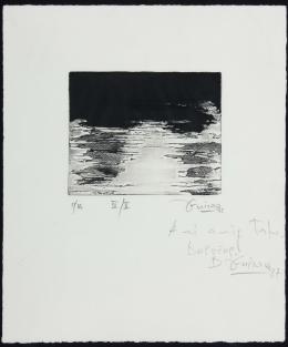 DIEGO GUIRAO FERNÁNDEZ (1956) Pintor Mataronense ABSTRACCIÓN Aguafuerte 32 cm. x27 cm.