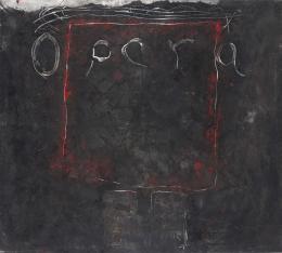 JOAN MIQUEL RAMIREZ (1965) Pintor Mallorquín ANDANTE DE LA ÓPERA BONS Óleo sobre lienzo 180 cm. x200 cm.