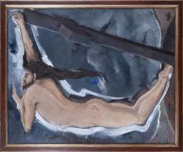 VICTOR PUYUELO (1941-2006) Pintor Malagueño EXHALATTO Óleo sobre lienzo 128 cm.x160 cm.