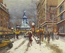 PLACE DE LA REPUBLIQUE L'HIVER, PARÍS