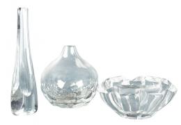 COLECCIÓN EN CRISTAL SUECO, ORREFORS, MED. S. XX