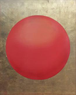 Margaret Marley Modlin (Carolina del norte 1927-Madrid 1998) Sol Rojo Óleo sobre lienzo 73 cm. x59 cm.