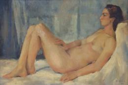 Margaret Marley Modlin (Carolina del norte 1927-Madrid 1998) Mujer desnunda Óleo sobre lienzo 114 cm. x146 cm.