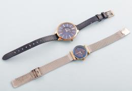 LOTE DE DOS RELOJES SEKONDA EN METAL DORADO Y PLATEADO CON CORREA DE METAL Y CAUCHO ,SEKONDA  NO SE PUEDE COMPROBAR SU FUNCIONAMIENTO,MOVIMIENTO CUARZO. 