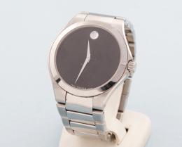 RELOJ MOVADO EN METAL PLATEADO CON CORREA DE METAL ,Movado NO SE PUEDE COMPROBAR SU FUNCIONAMIENTO,MOVIMIENTO CUARZO.  