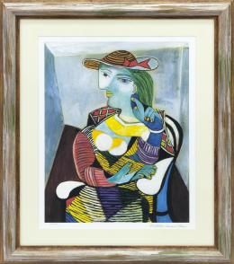 PABLO RUIZ PICASSO (Málaga, 1881- Mougins, Francia, 1973) RETRATO DE MARIE-THÉRESE WALTER GLICÉ 80 cm. x65 cm.