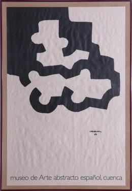 EDUARDO CHILLIDA (San Sebastián 1924-2002) MUSEO DE ARTE ABSTRACTO ESPAÑOL DE CUENCA Litografia 92 cm. x61 cm.