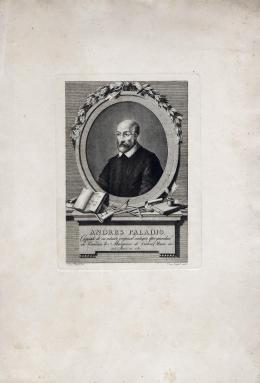 TOMAS LOPEZ ENGUIDANO ANDRES PALADIO Grabado a buril 60 cm. x40 cm.