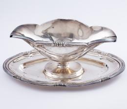 SALSERA DE METAL PLATEADO