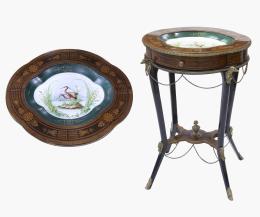 VELADOR EN MADERA DE NOGAL, ESTILO LUIS XVI (S. XIX)