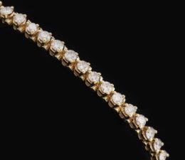 PULSERA RIVIÈRE EN ORO 18KT Y DIAMANTES