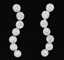 PENDIENTES EN ORO 18 KT Y DIAMANTES